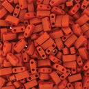 Half Tila Glass Beads Miyuki Burnt Sienna TLH2315 bsd0411