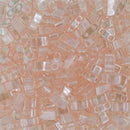 Half Tila Glass Beads Miyuki Light Rose Pink Luster TLH365 bsd0414