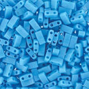 Half Tila Glass Beads Miyuki Opaque Turquoise Blue TLH413 bsd0403