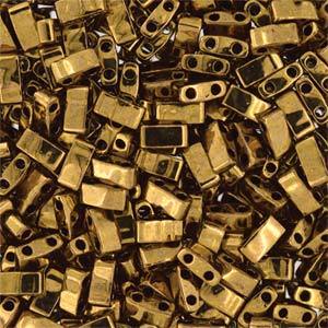 Half Tila Glass Beads Miyuki Dark Bronze TLH457 bsd0417