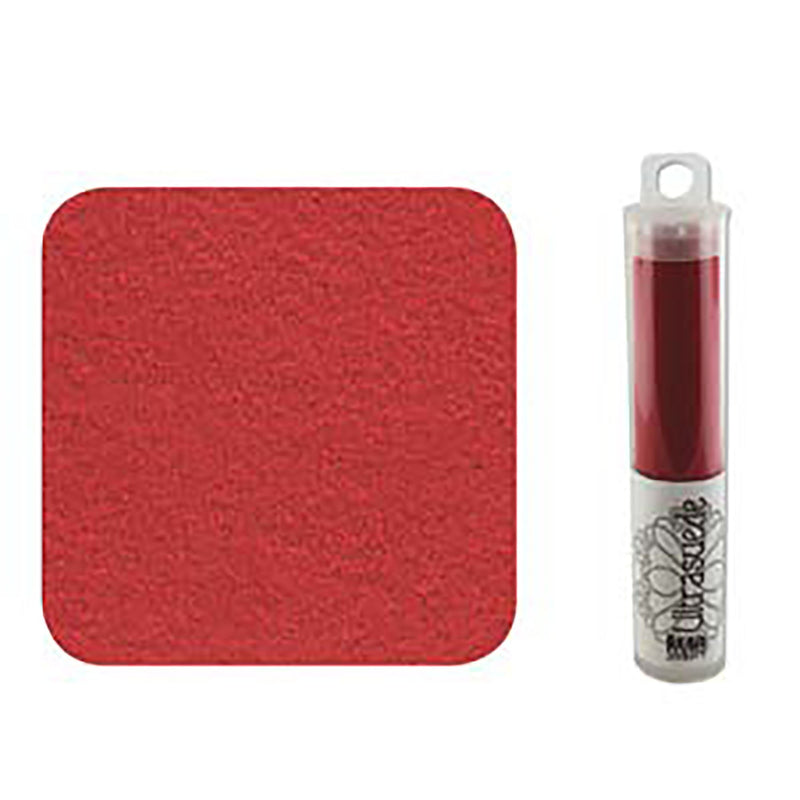 Ultrasuede Scoundrel Red 8.5" x 4.25" Tube, USD0015