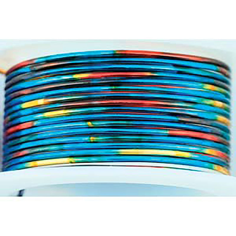 20ga Multicolor Craft Wire, Red Blue Gold, Copper Base, 4 yds, wir0164