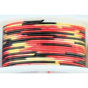 22ga Multicolor Craft Wire, Red Black Gold, Copper Base, 6 yds, wir0165