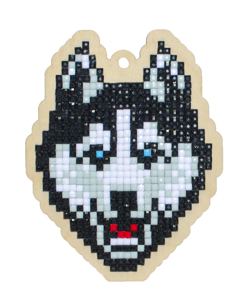 Diamond Painting Kit Husky Wolf Dog Charm, kit0478