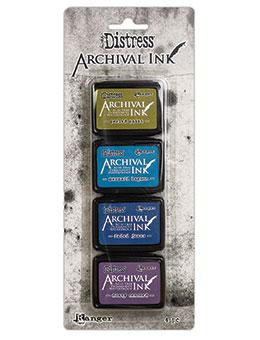 Tim Holtz Distress® Mini Archival Ink™ Cool Tones Kit