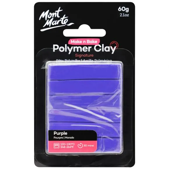 Make n Bake Polymer Clay, Purple, 60g, cla0070