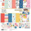 Celebrate! COLLECTION KIT by Simple Stories - 12x12" Party Graduation Celebration Paper, Bright Paper Pack and Stickers for Scrapbooking, junk journaling pap0071