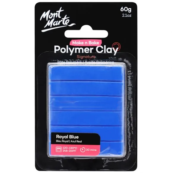 Make n Oven Bake Polymer Clay, Royal Blue, 60g, cla0072