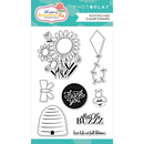 Beautiful Day Stamps by PhotoPlay - 8 Spring Summer Floral Flower Photopolymer Clear Stamps for Scrapbooking, junk journaling pap0025
