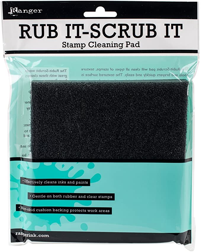 Ranger Rubit-Scrubit™ Pad, stamp cleaning pad, rubber and clear non-skid cleaner, pap0053