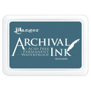 Seafarer Blue Archival Ink™ Pads by Ranger, acid free permanent waterproof ink, 2x3" ink pad pap0049