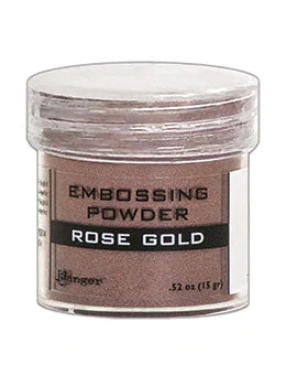 Embossing Powder Rose Gold, 1oz Jar by Ranger - Textured Cardmaking, Scrapbooking, Papercrafting, Junk Journals! emb0008