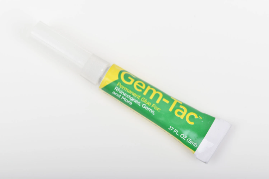 6 Tubes of GEM-TAC Glue Adhesive for Jewelry Making, Crafts, each is 5mL tube, 0.17 oz., adh0032b