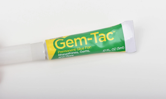 6 Tubes of GEM-TAC Glue Adhesive for Jewelry Making, Crafts, each is 5mL tube, 0.17 oz., adh0032b