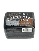 Neutrals Black Grey Brown Archival Ink™ Pad 4 Pack by Ranger, acid free permanent waterproof ink, 2x3" ink pad pap0051