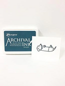 Seafarer Blue Archival Ink™ Pads by Ranger, acid free permanent waterproof ink, 2x3" ink pad pap0049