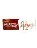 Sepia Vintage Brown Archival Ink™ Pads by Ranger, acid free permanent waterproof ink, 2x3" ink pad pap0050