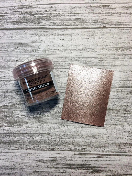 Embossing Powder Rose Gold, 1oz Jar by Ranger - Textured Cardmaking, Scrapbooking, Papercrafting, Junk Journals! emb0008