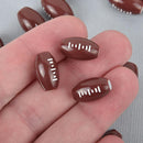 30 FOOTBALL Acrylic Beads bubblegum beads  15mm bac0360