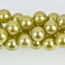 16mm Chartreuse Green Acrylic Bubblegum Beads, Round Smooth, x20 beads, bac0427