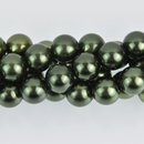 16mm Forest Green Acrylic Bubblegum Beads, Round Smooth, x20 beads, bac0428