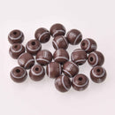 20 FOOTBALL Acrylic Beads bubblegum beads 16mm bac0444