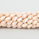 12mm Teardrop Crystal Beads, BLUSH Faceted Opaque Glass Crystal Beads, 21 beads, bgl1815