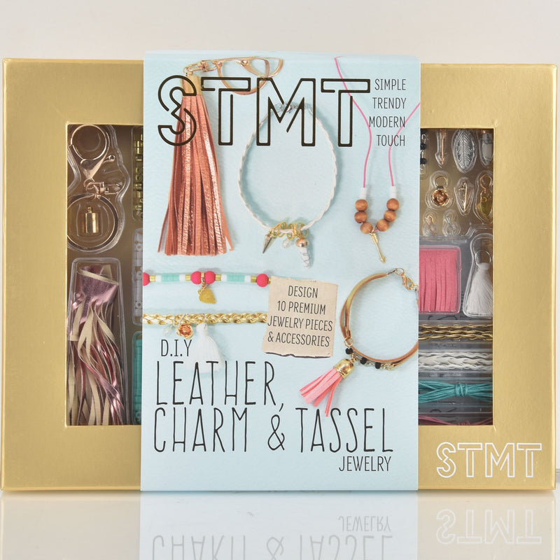 DIY Leather, Charm, Tassel Jewelry Kit, STMT, kit0351