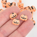 20 Jack O Lantern Pumpkin Beads, polymer clay, pol0120