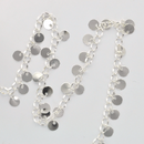 1 yard (3 feet) of BRIGHT SILVER DISC Curb Link Chain  fch0187