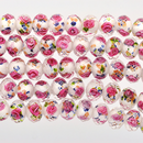 12mm PINK ROSE Faceted Glass Rondelle Beads x10 beads, bgl0720