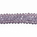 4mm AMETHYST PURPLE Faceted Glass Crystal Rondelle Beads, about 100 beads, bgl1375