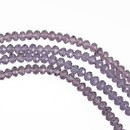 4mm AMETHYST PURPLE Faceted Glass Crystal Rondelle Beads, about 100 beads, bgl1375