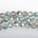 6mm NORTHERN LIGHTS Round Faceted Crystal Glass Beads, 1 strand, about 48 beads, bgl1595