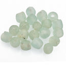 10mm Matte PALE GREEN Glass Beads Round x10 beads bgl1644