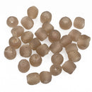 10mm Matte MUSHROOM BROWN TAUPE Glass Beads Round x10 beads bgl1651