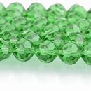 12mm EMERALD GREEN Round Faceted Crystal Glass Beads, 40 beads, bgl1658