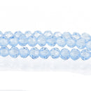 3mm LIGHT BLUE ROUND Glass Crystal Beads Transparent Faceted 100 beads bgl1678