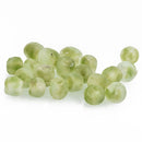 10mm Matte KELLY GREEN MARBLED Glass Beads Round x10 beads bgl1689