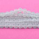 8mm MATTE GRAY Glass Crystal Round Beads, Opaque Faceted Beads, 34 beads, bgl1700