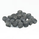 10mm Matte CHARCOAL GRAY Glass Beads Round x10 beads bgl1714