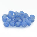 10mm Matte SAPPHIRE BLUE Glass Beads Round x10 beads bgl1719
