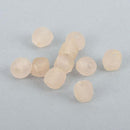 10mm Matte BLUSH Glass Beads Round x10 beads bgl1800