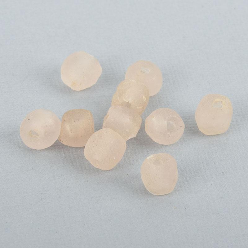 10mm Matte BLUSH Glass Beads Round x10 beads bgl1800