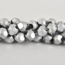 10mm Silver Mirror Glass Beads, faceted, bgl1888