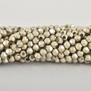 6mm Champagne Gold Mirror Glass Beads, faceted,strand bgl1893