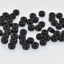 9mm Black Crow Beads, Czech Glass Beads, Large Hole, x50 bgl2002