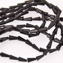 8mm BLACK Crystal Cone Beads Artemis Shape 35 beads bgl2005
