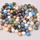 20 Czech Glass Baroque Beads, 8mm Cab Solids, bgl2010