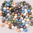 20 Czech Glass Baroque Beads, 8mm Cab Solids, bgl2010